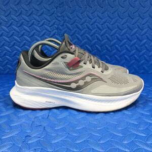 Saucony Guide 15 Womens Running Walking Shoes Gray Athletics Sneakers Size 8.5